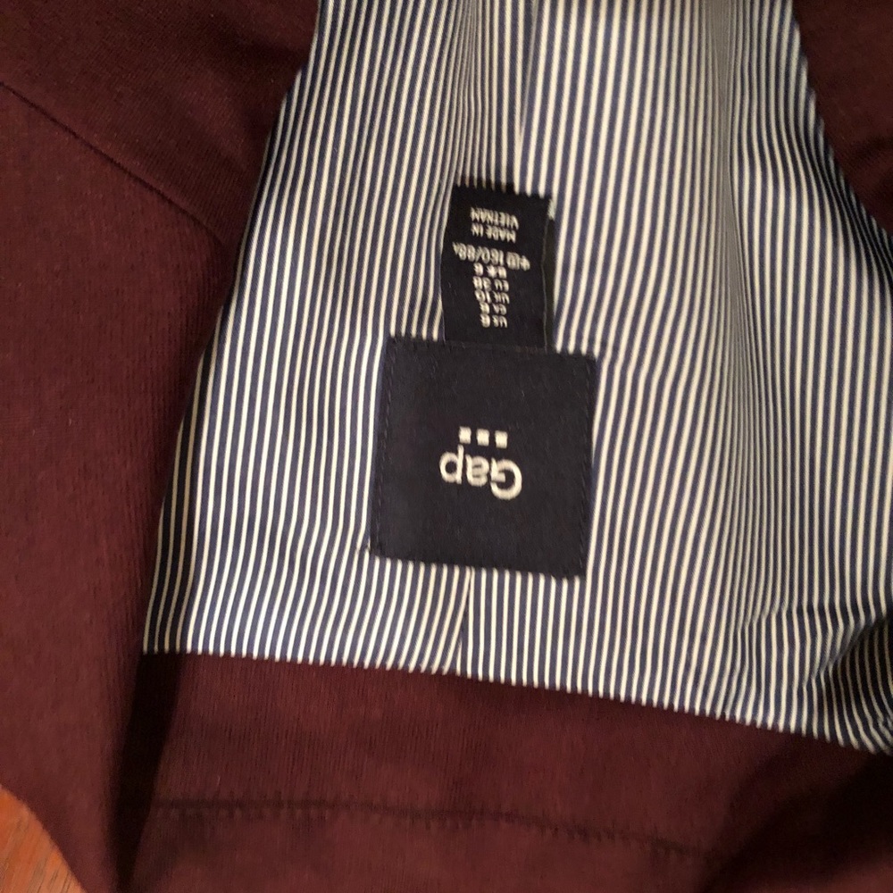 Burgundy blazer